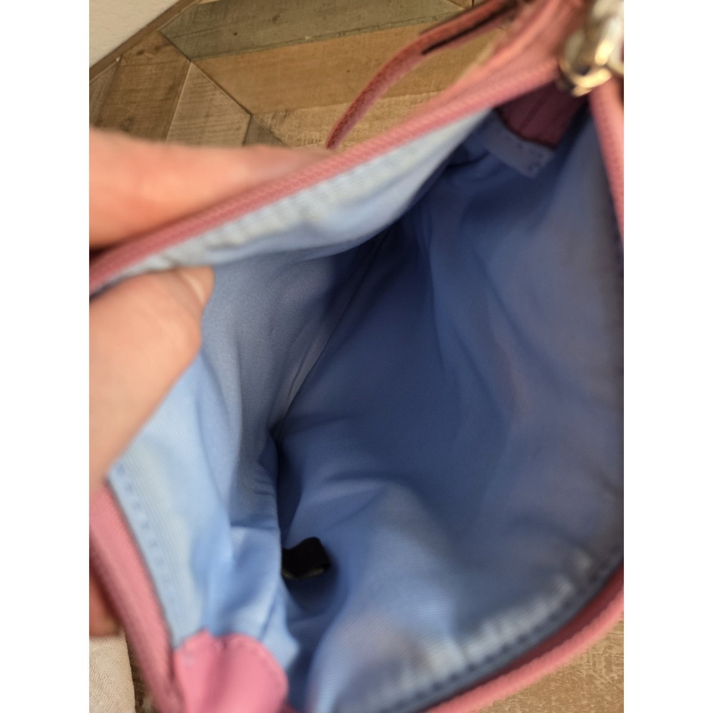 COACH Pink and Multicolor Signature Rainbow Swingpack Crossbody‎ File Bag - Picture 6 of 8